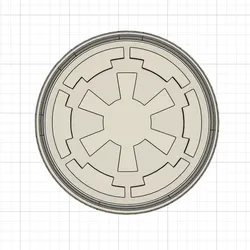 Galactic Empire Logo Cookie Cutter