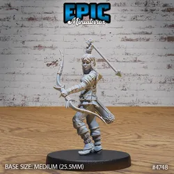 Hunter Girl ‧ DnD Miniature ‧ Tabletop Miniatures ‧ Gaming Monster ‧ 3D Model ‧ RPG ‧ DnDminis ‧ STL FILE