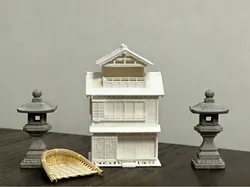 Japanese Three-Story House Miniature Architecture - Free 3D Print Model