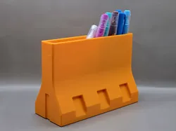 Jersey Barrier Pen Holder Pot - Free 3D Print Model