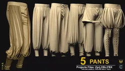 MEN PANTS 3D model