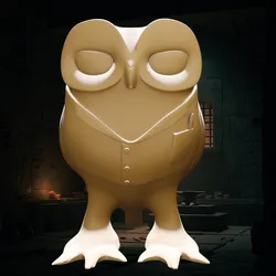 Owl Pencil Holder STL File / Original Cute Bird File