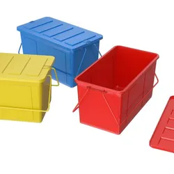 Plastic Box 3D Model Set