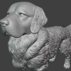 Realistic golden statue