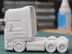 Scania R series XXL Truck 6x2 - Free 3D Print Model