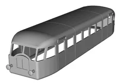 Verney SCF2 autorail/railcar 1/160 scale