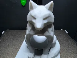 Wolf Void Sculpture - Free 3D Print Model