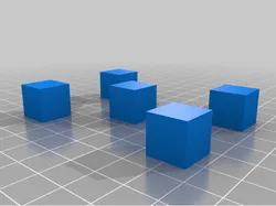 13mm cubes for testing Paint and Glue