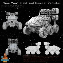3D Printable Iron Oath 'Medium' Recon and Surveillance Vehicle – Tactical Intelligence & Sensor Platform
