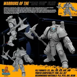 3D Printable Iron Oath 'Sentinel' Heavy Infantry – Armored Sci-Fi Soldier Figure