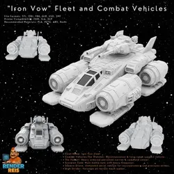 3D Printable Iron Oath 'Sky Assault' Artillery Ship – Air Superiority Sci-Fi War Machine