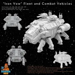 3D Printable Iron Oath ‘Stegodon’ Heavy Armored Multi-Gun Platform – Massive Artillery Support Unit