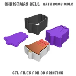 Christmas bell bath bomb mold