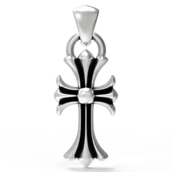 Chrome Hearts pendant cross necklace 3D print model