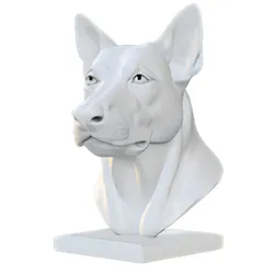 Dignified Dog Bust