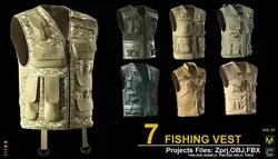 FISHING VEST 3D model