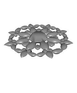 Gemstone Snowflake 1 -Ornament/Pendant
