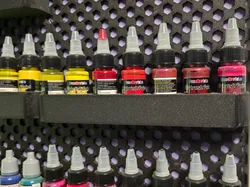 honeycomb wall mount and paint trays - Free 3D Print Model