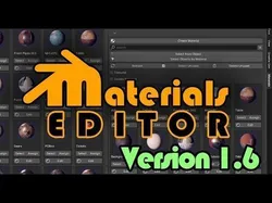 Materials Editor for Blender 3D model