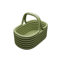 Modern Ribbed Storage Basket