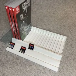 Nintendo Switch games and cartridges stand
