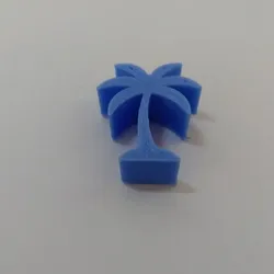 Palm Tree Symbol Meeple Silhouette – 3D Printable Game Token