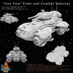 3D Printable Iron Oath ‘Spearhead’ Heavy Hover Tank – Sensor-Enhanced Assault Platform