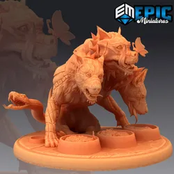 Cerberus Eating / Three Headed Hellhound / Hades Guard Dog