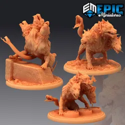 Cerberus Set / Three Headed Hellhound / Hades Guard Dog