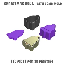 Christmas bell bath bomb mold