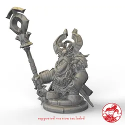 Dwarf High King 1 inch base, 32 mm height Medium miniature