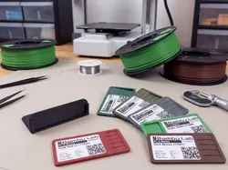 Filament Swatch and holder - Free 3D Print Model