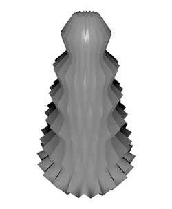 Geometric Origami Inspired Christmas Tree /w Tree Topper