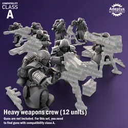 Heavy Weapons Team. Iceward Division. Imperial Guard. Compatibility class A.