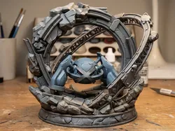 Metagross Magnetic Field Diorama - Free 3D Print Model