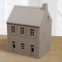Normandy Row Cottage TS11 - Miniature Wargaming French Terrain WW2