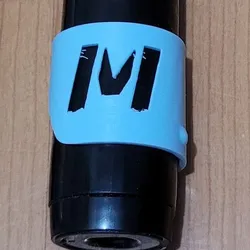 Oral-B toothbrush color ring, letter 'M'  (whole alphabet available)