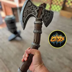 Pitted Fang Battle Axe Cosplay / Prop