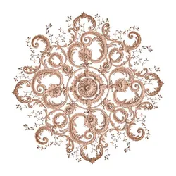 Rosette No. 056 - Ornate Openwork Rococo Ceiling Rosette STL File for 3D Print or CNC