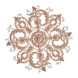 Rosette No. 059 - Elaborate Rococo Ceiling Rosette STL File for 3D Printing and CNC