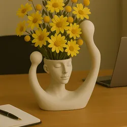 Serenity Planter – 3D Printable Meditative Female Bust with Raised Arms