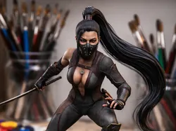 Shinobi Lady - Free 3D Print Model