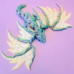 stone dragon — articulated flexi print-in-place fidget fantasy creature