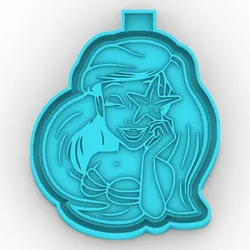 The Little Mermaid - freshie mold - STL for silicone mold