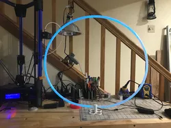 3/8" Tiny Whoop racing gate base for EL wire/neon rope