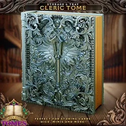Cleric Tome - Perfect for storing cards, dice, minis and more!