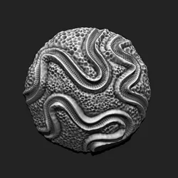Coral Fossil 01 for 3D Printing - STL 3D - Aquarium - Science 3D print model