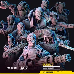 Cyberpunk models BUNDLE - Micromachines Corp. Agents & Cyberpunks (March release)