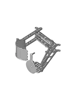Mini 3D-Printed Hydraulic Backhoe