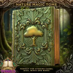 Nature Magic Tome - Perfect for storing cards, dice, minis and more!